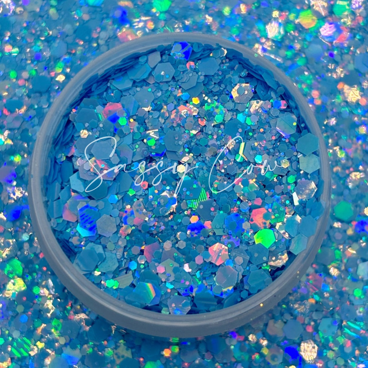 BLUE JAY - Chunky Holographic Glitter Mix