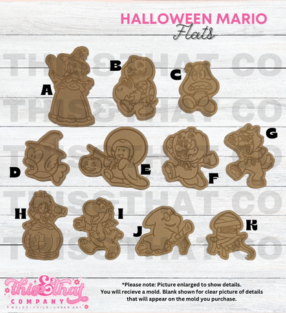 Silicone Mold For Resin |  Halloween Plumber Bros