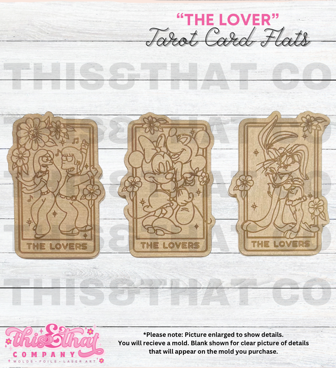 Silicone Mold For Resin | The Lover Tarot Card Flats
