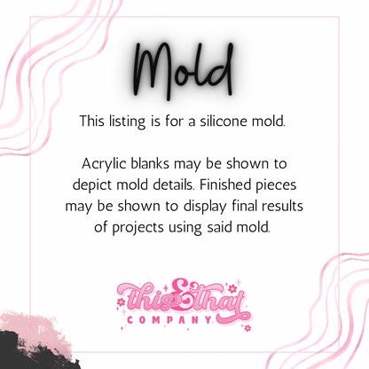 Silicone Mold for Resin | Kawaii Cat Lipped Coaster