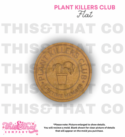 Silicone Mold for Resin | Plant Killers Club Badge