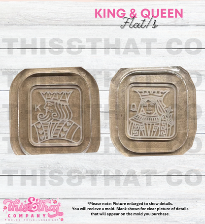 Silicone Mold For Resin | King & Queen Flats
