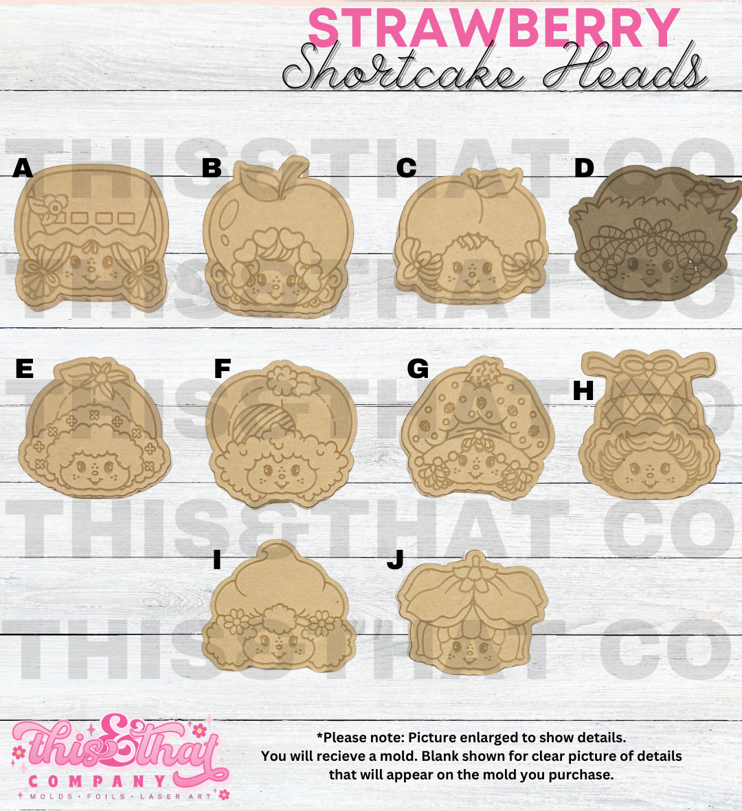 Silicone Mold For Resin | Strawberry Heads