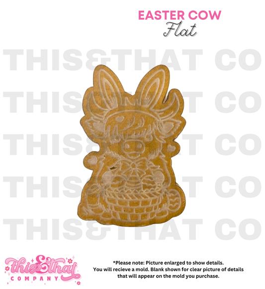 Silicone Mold for Resin | Easter Highland Cow