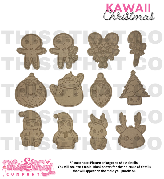 Silicone Mold For Resin | Kawaii Christmas