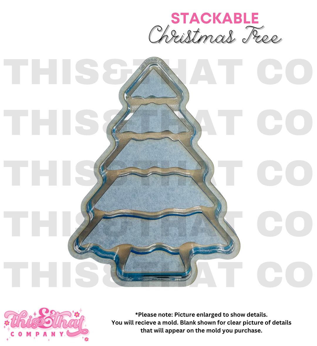 Silicone Mold For Resin |  Stackable Christmas Tree