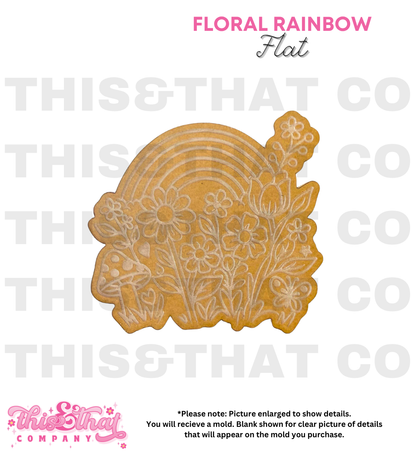 Silicone Mold for Resin | Floral Rainbow