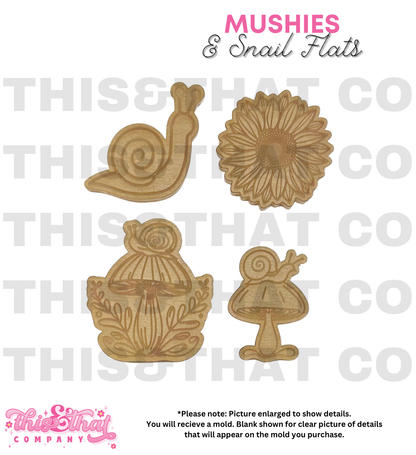 Silicone Mold for Resin | Snails and Mushroom Flats