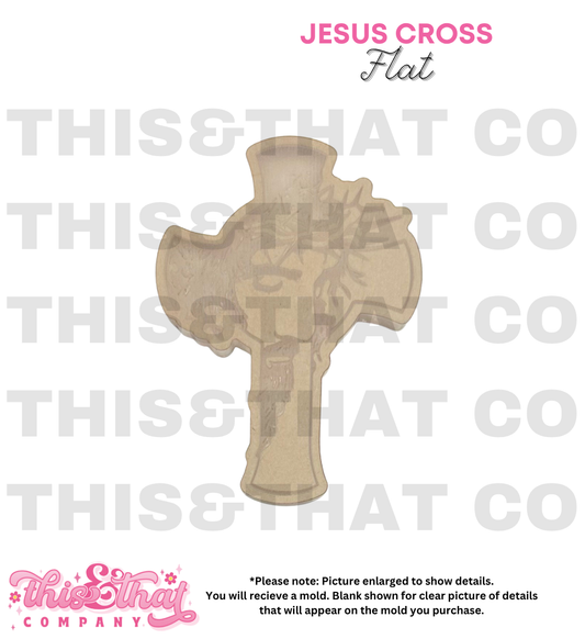 Silicone Mold For Resin | Jesus Cross Flat
