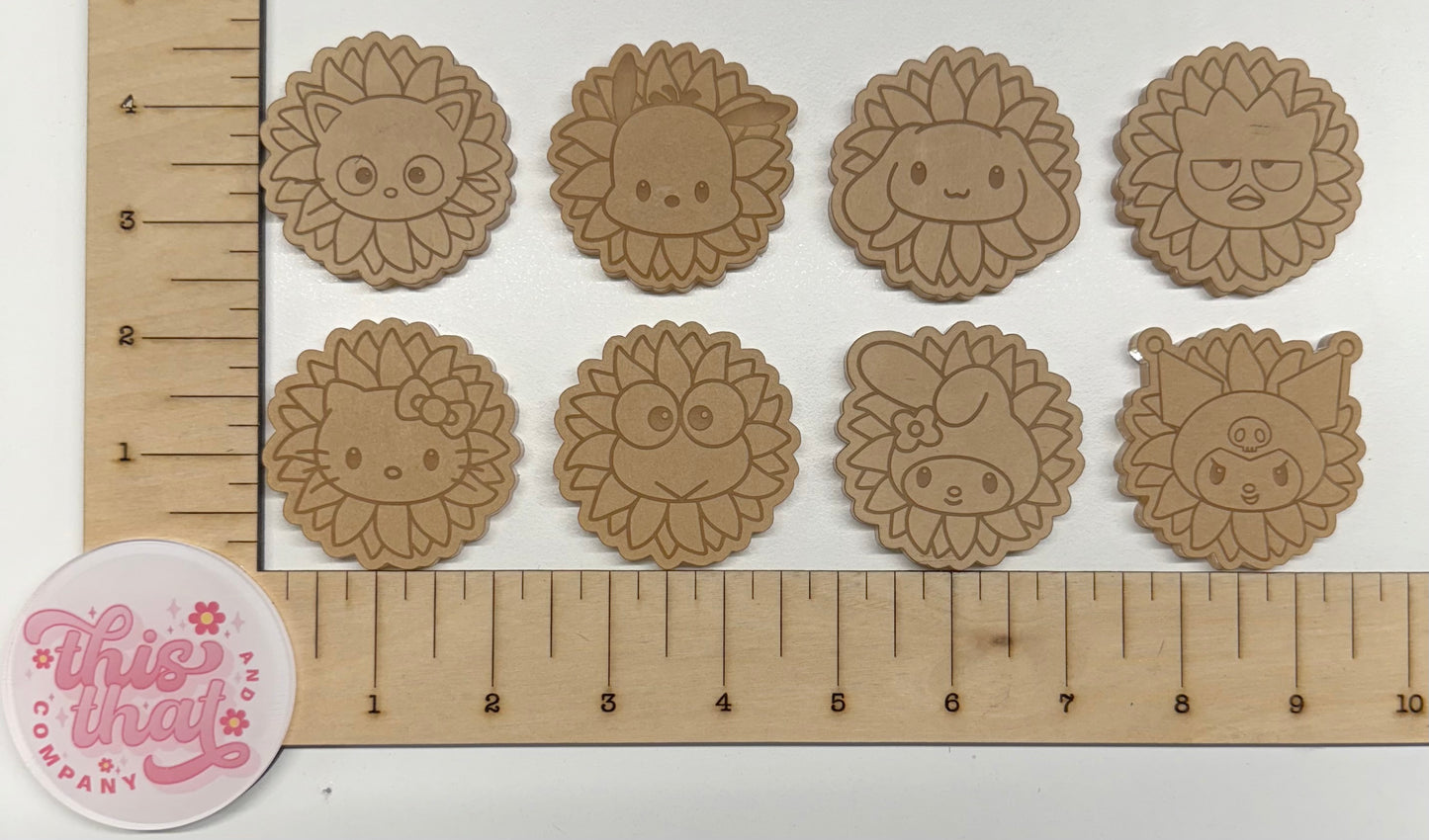 Silicone Mold For Resin | Sunflower San Friends Flats