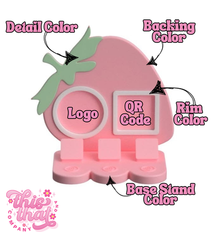 3D Print | Payment Station | FULLY CUSTOMIZABLE | Strawberry