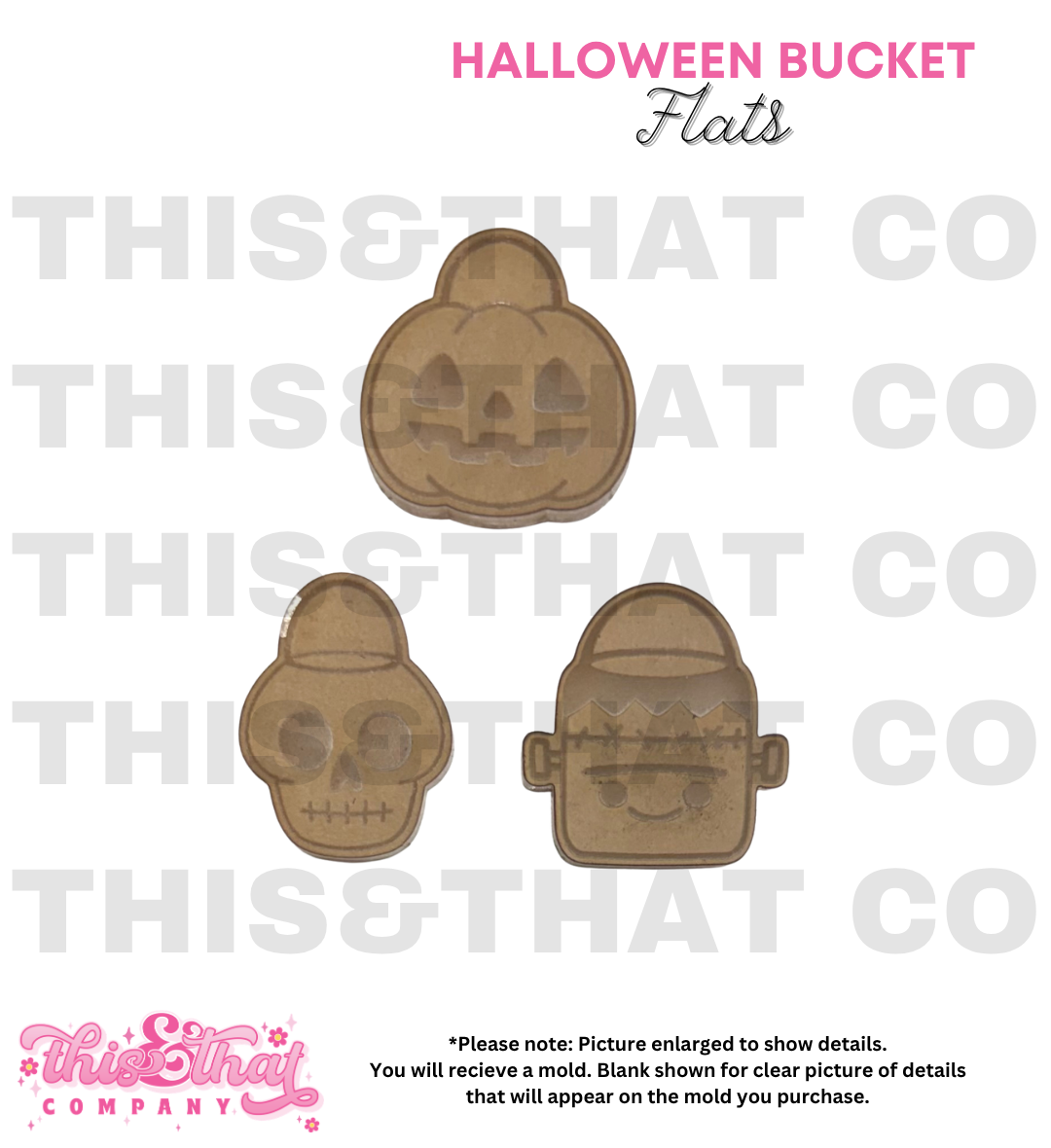 Silicone Mold for Resin | Halloween Bucket Flats