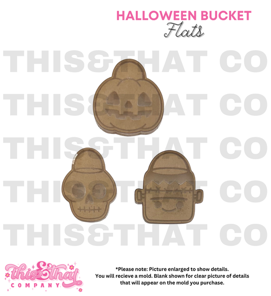 Silicone Mold for Resin | Halloween Bucket Flats