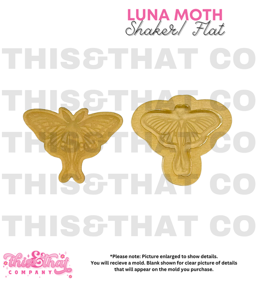 Silicone Mold for Resin | Luna Moth Flat / Shaker