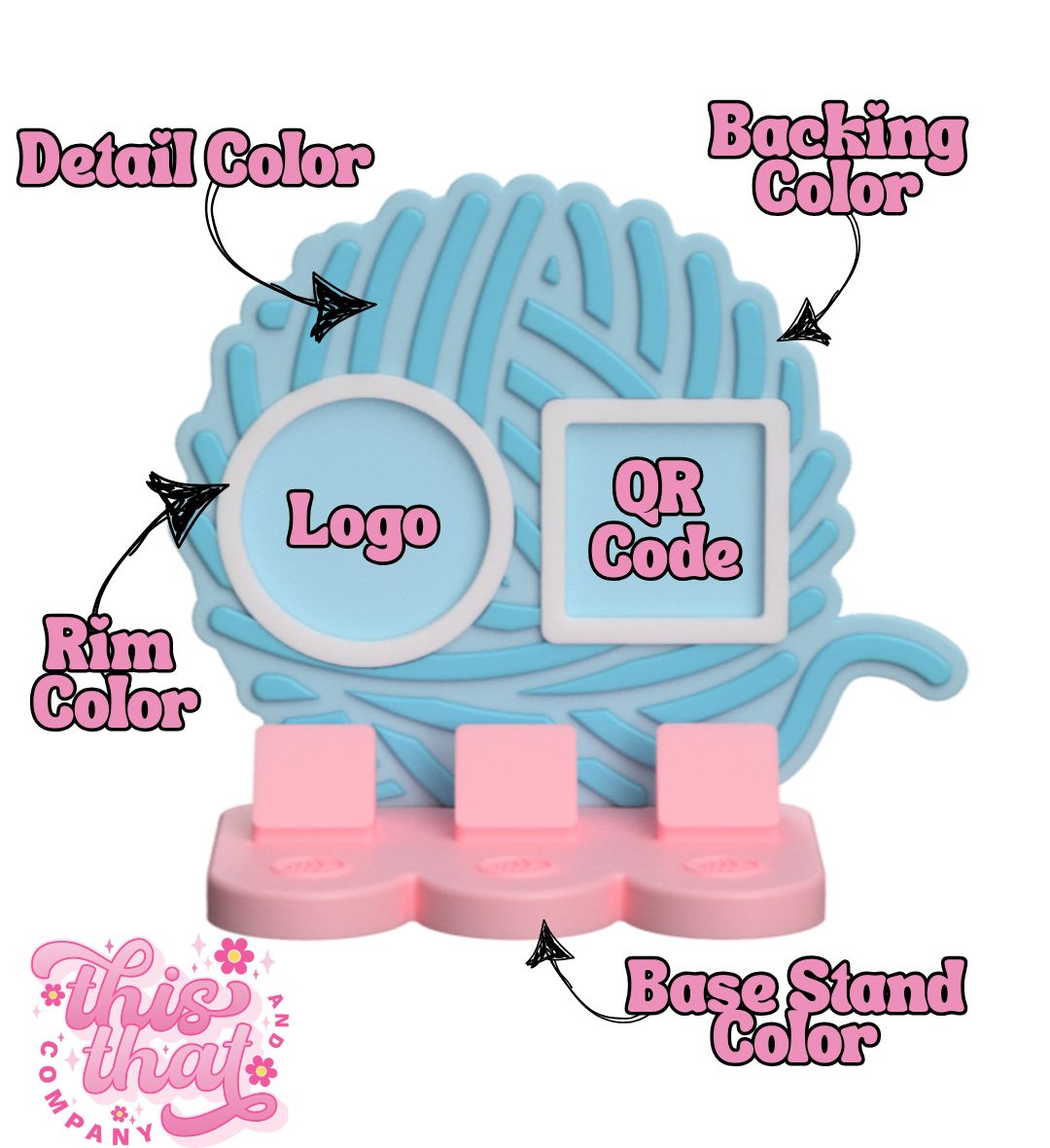3D Print | Payment Station | FULLY CUSTOMIZABLE | Yarn