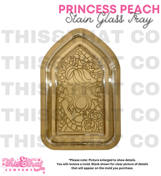 Silicone Mold For Resin | Princess Stained Glass Tray/ Lipped Coaster