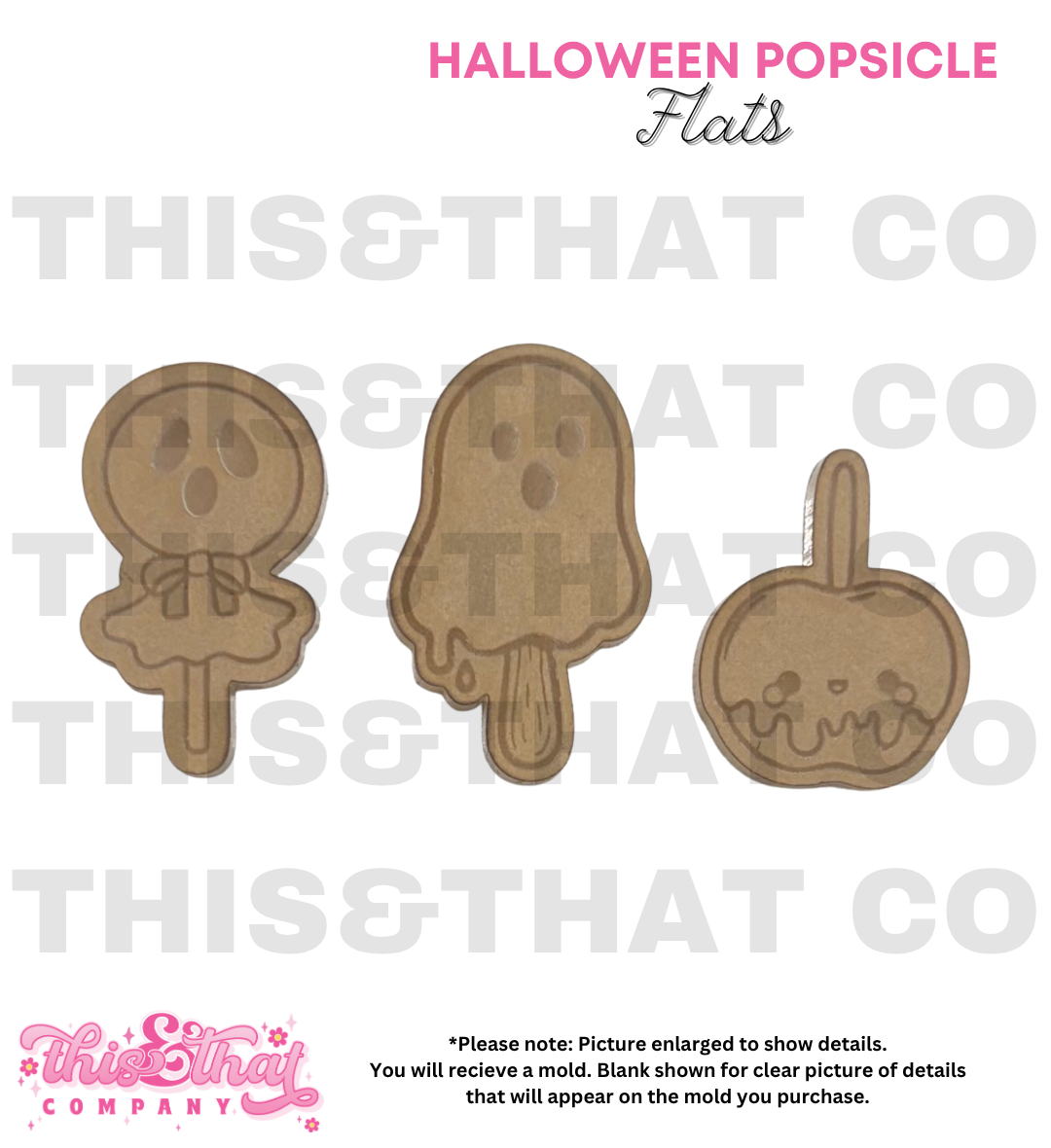 Silicone Mold for Resin | Halloween Popsicle Flats