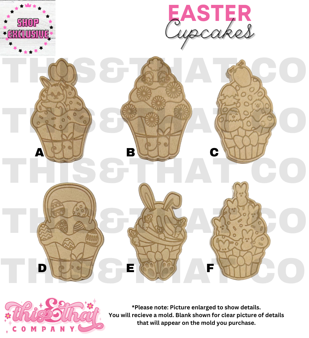 Silicone Mold For Resin | Bunny Cupcakes | SHOP EXCLUSIVE