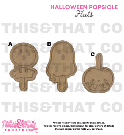 Silicone Mold for Resin | Halloween Popsicle Flats