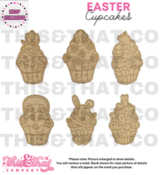 Silicone Mold For Resin | Bunny Cupcakes | SHOP EXCLUSIVE