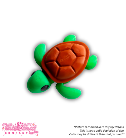 3D Print | Articulated Turtle Fidget Toy | Pocket Pal | Bundle Options