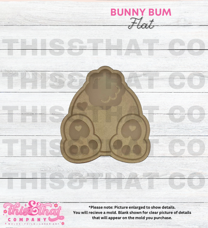 Silicone Mold For Resin | Bunny Bum Flat