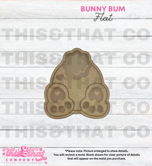 Silicone Mold For Resin | Bunny Bum Flat