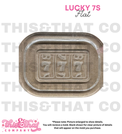 Silicone Mold For Resin | Lucky 7s Slot Flat