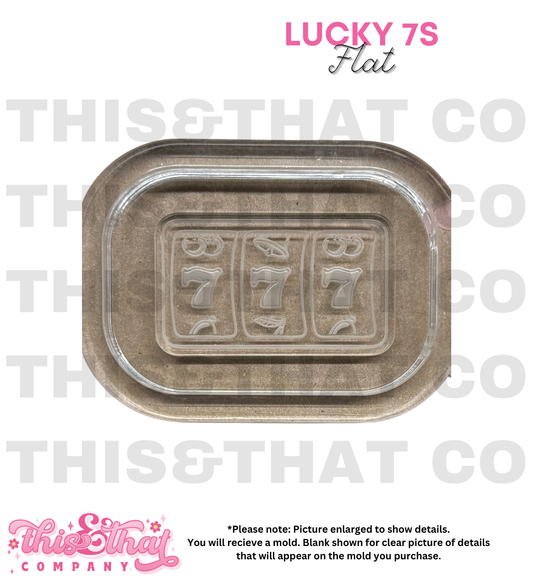 Silicone Mold For Resin | Lucky 7s Slot Flat