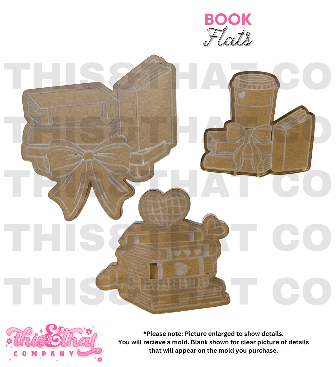 Silicone Mold for Resin | Book Flats