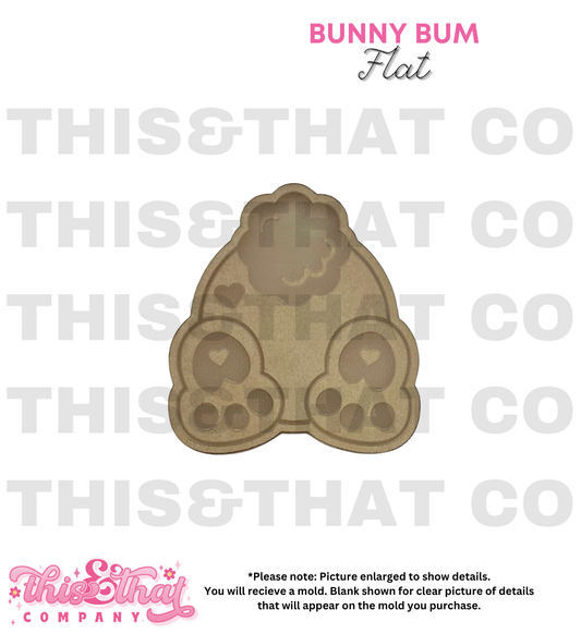 Silicone Mold For Resin | Bunny Bum Flat