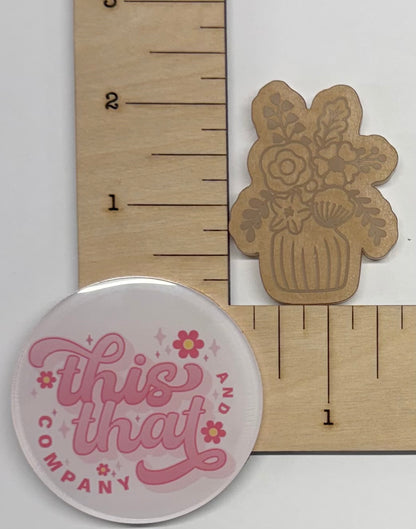 Silicone Mold for Resin | Floral Vase Flat