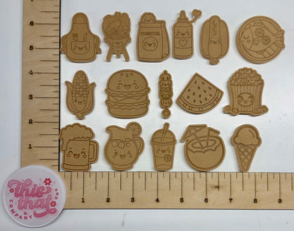 Silicone Mold for Resin | Kawaii Summer BBQ Flats