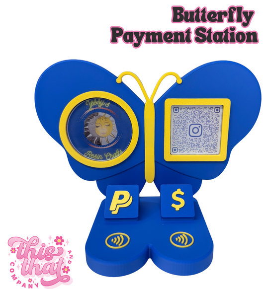 3D Print | Payment Station | FULLY CUSTOMIZABLE | Butterfly