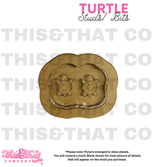 Silicone Mold For Resin | Turtle Studs/ Bits