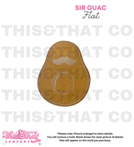 Silicone Mold for Resin | Sir Guac (Avocado)
