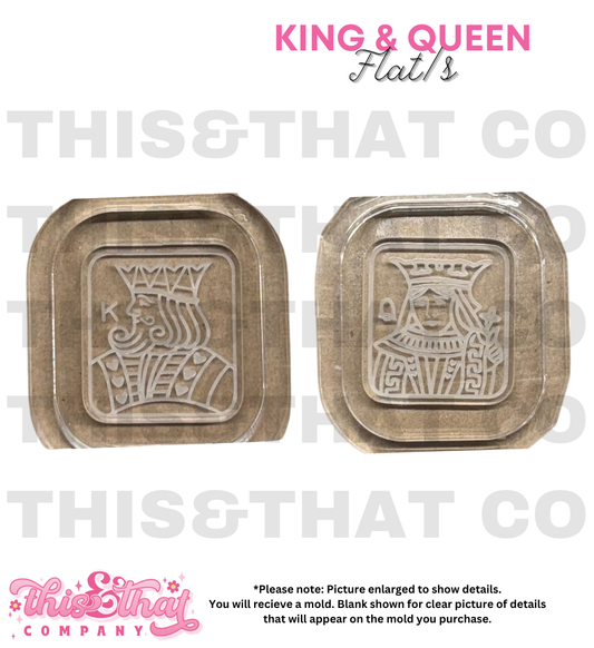Silicone Mold For Resin | King & Queen Flats