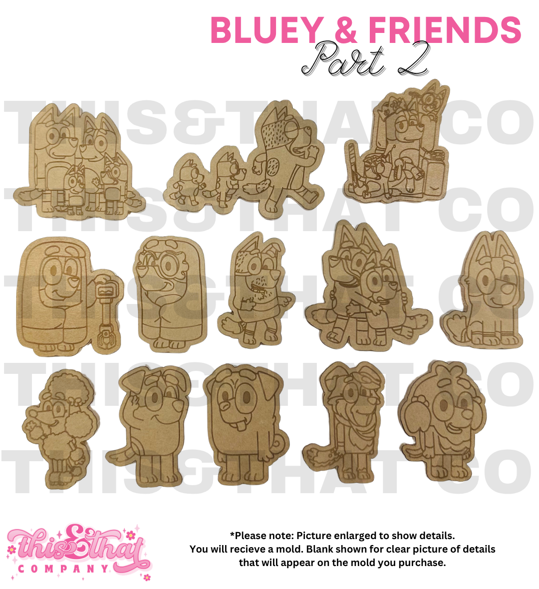 Silicone Mold For Resin | Blue Dog & Friends Mold