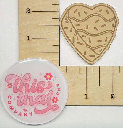 Silicone Mold For Resin | Heart Cake Flat