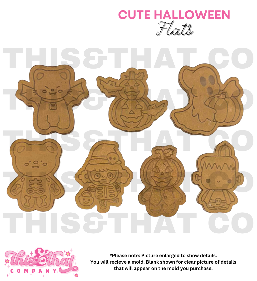 Silicone Mold for Resin | Cute Halloween Flats