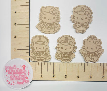 Silicone Mold For Resin |  Kawaii Military Cats