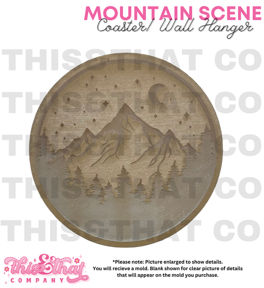 Silicone Mold For Resin | Mountain Scene