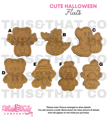 Silicone Mold for Resin | Cute Halloween Flats