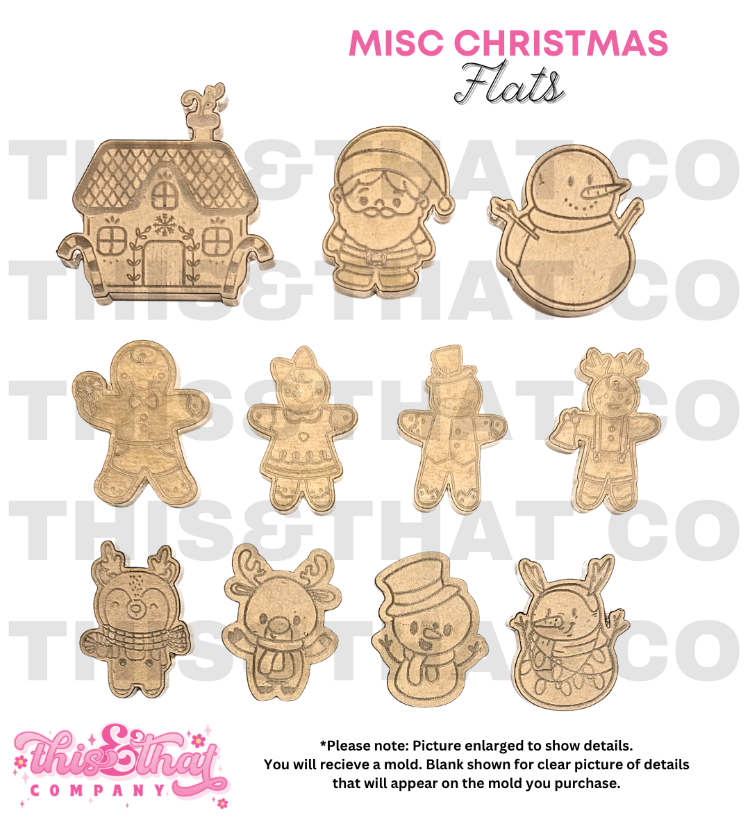 Silicone Mold for Resin | MISC Christmas Flats