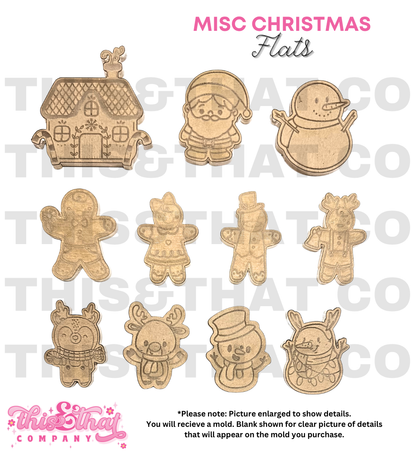 Silicone Mold for Resin | MISC Christmas Flats