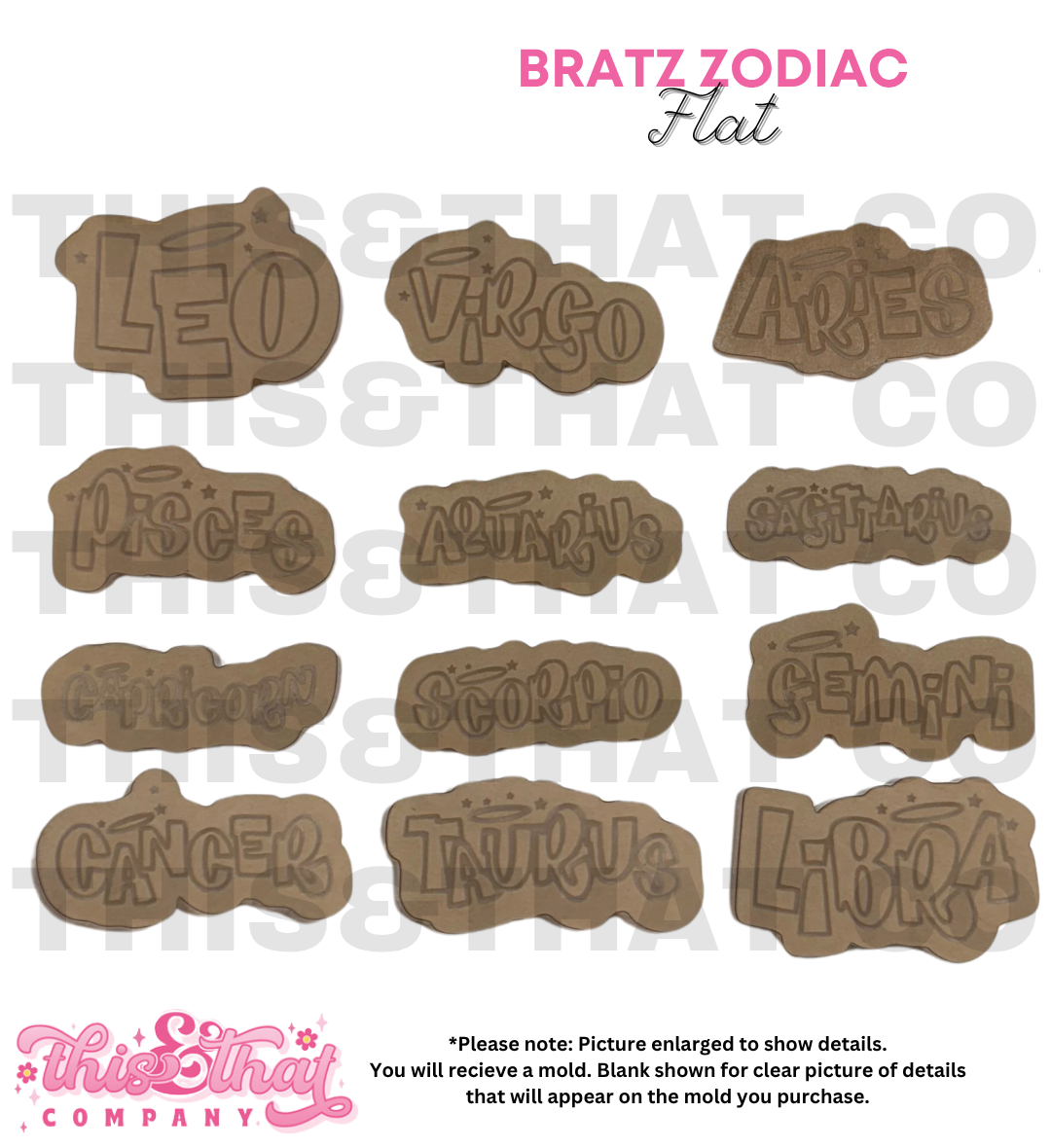 Silicone Mold for Resin | Zodiac Flats