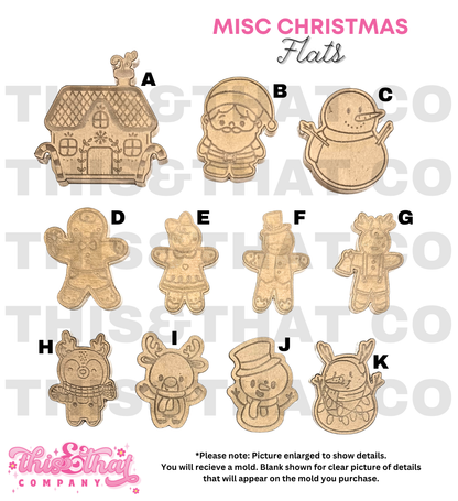 Silicone Mold for Resin | MISC Christmas Flats