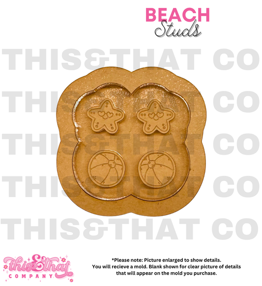 Silicone Mold For Resin | Beach Studs