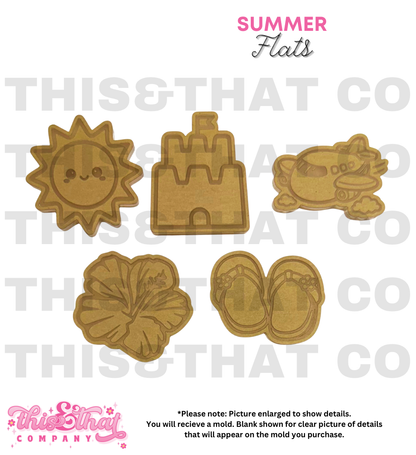 Silicone Mold for Resin | Summer Flats