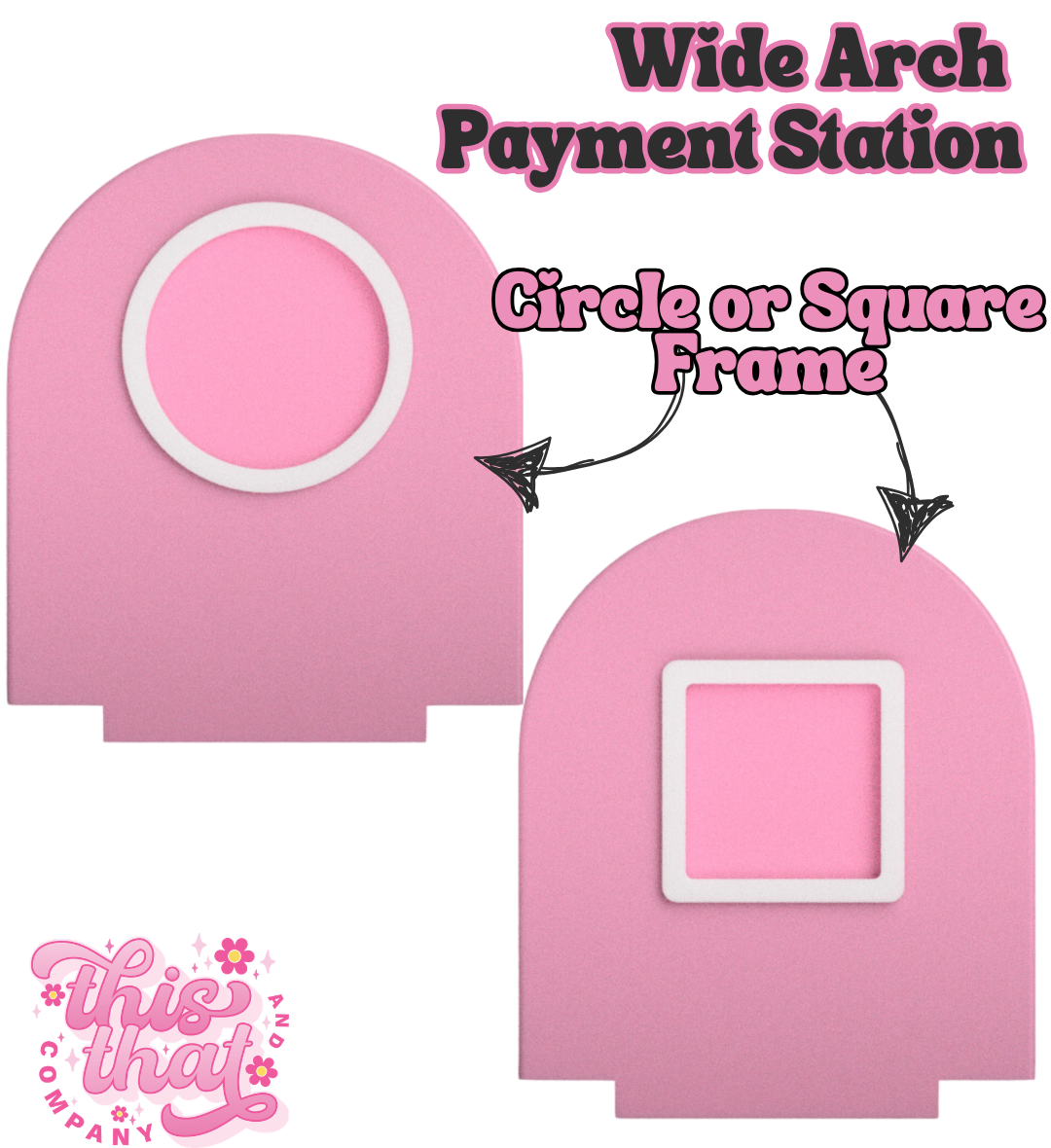 3D Print | Payment Station | FULLY CUSTOMIZABLE | Wide Arch